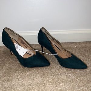 Dark green heels